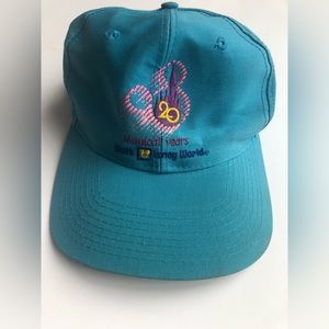 Vintage 1991 Walt Disney World 20 Magical Years Anniversary Hat GUC